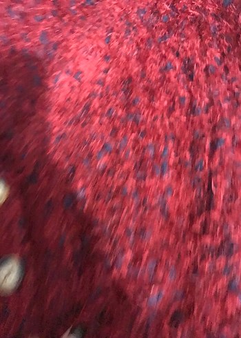 Bordo Desenli Yumoş hırka - Görsel 2