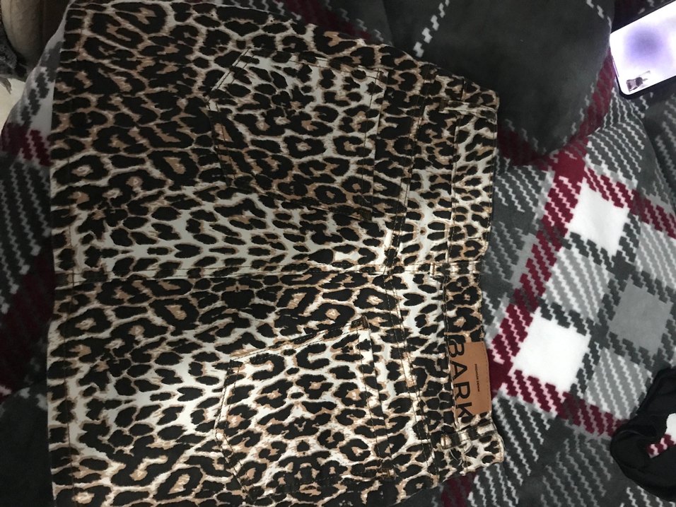 Kahverengi Leopar Desenli Kadın Mini etek - Görsel 3