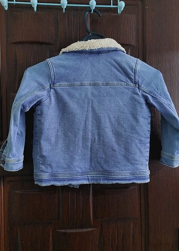 Erkek Çocuk İçi Kürklü Düğmeli Kot Ceket - Görsel 2