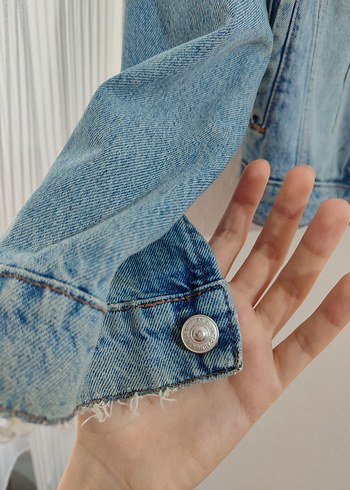 xl Beden mavi Renk Kadın Denim Ceket