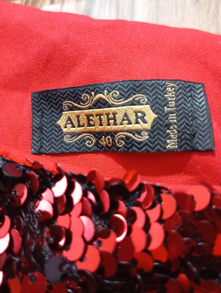 Bordo Uzun Kollu Drapeli Abiye Elbise - Görsel 3