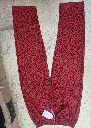 Kız Kırmızı Yıldız Desenli Tayt - Görsel 2