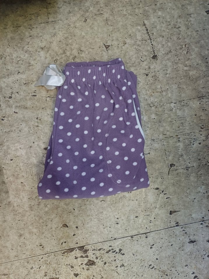 Mor Puantiyeli Kız Çocuk Eşofman Altı - Görsel 3