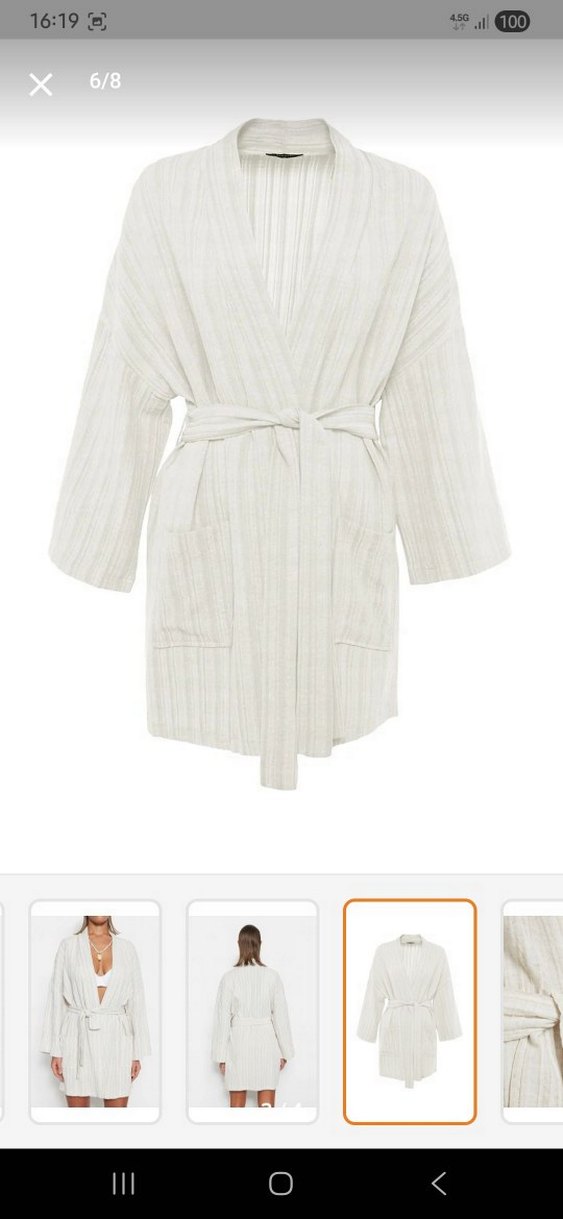 ekru kimono - Görsel 2