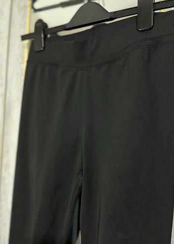 Siyah Kemerli Midi Kadın Tayt - Görsel 2