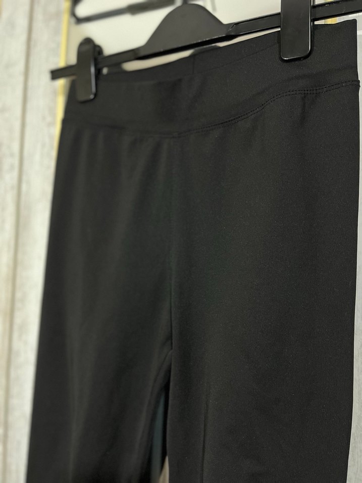 Siyah Kemerli Midi Kadın Tayt - Görsel 2