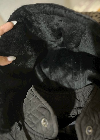 Kadın Siyah Pilili Uzun Ceket - Görsel 3