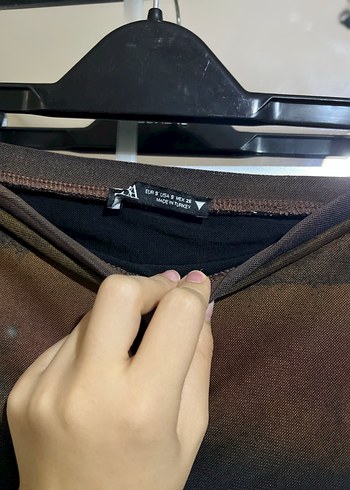 Drapeli Bağcıklı Uzun Batik Etek - Görsel 2