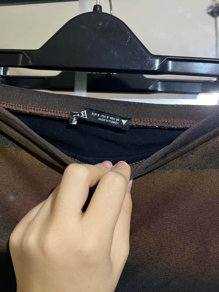 Drapeli Bağcıklı Uzun Batik Etek - Görsel 2