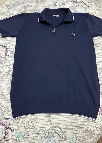 Lacoste Erkek Koyu Mavi Fermuarlı Polo Tişört