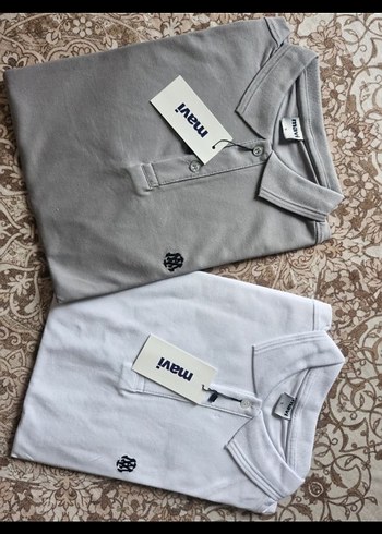 Erkek Gri Kısa Kollu Pamuklu Polo Tişört
