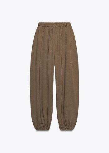 Zara Zara peluş şalvar pantolon
