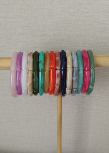 Diğer Renkli Elastik Tie-Dye Bileklik
