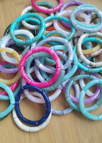 Renkli Elastik Tie-Dye Bileklik
