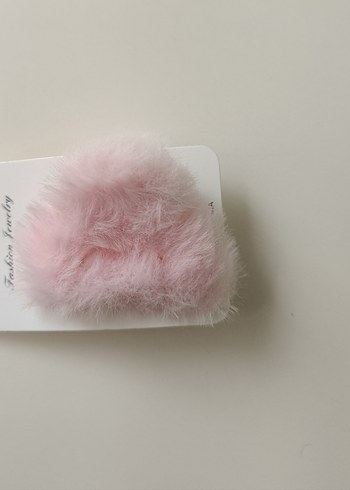 Yünlü ve Kürklü Kadın Saç Tokası - Görsel 5