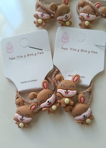 Bohem Tarzı Elastik Baskılı Bebek Saç Tokası - Görsel 3