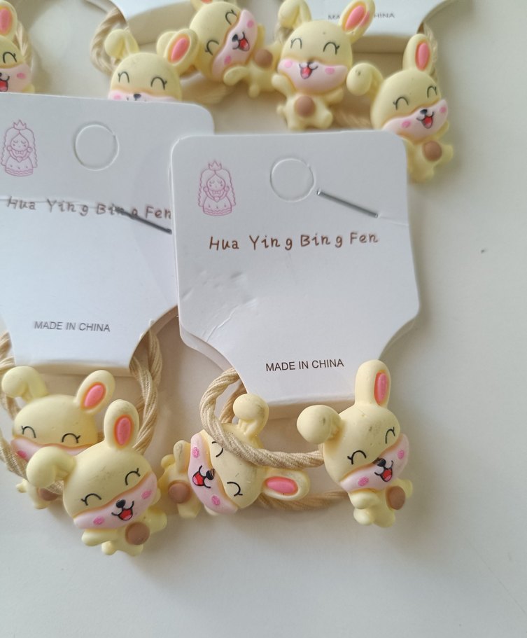 Bohem Tarzı Elastik Baskılı Bebek Saç Tokası - Görsel 2