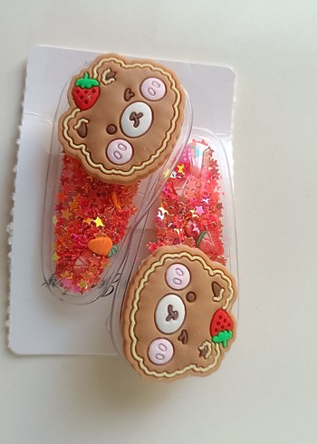 Renkli Boncuklu ve Nakışlı Çocuk Toka Seti - Görsel 3