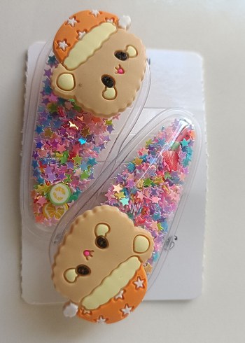 Renkli Boncuklu ve Nakışlı Çocuk Toka Seti - Görsel 2