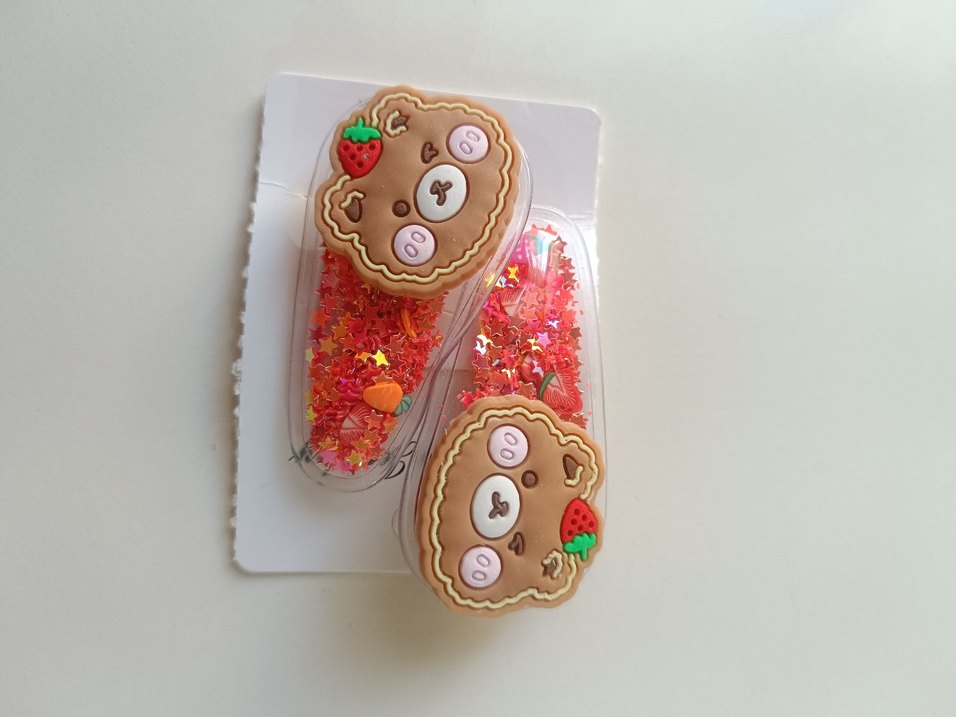 Renkli Boncuklu ve Nakışlı Çocuk Toka Seti - Görsel 3