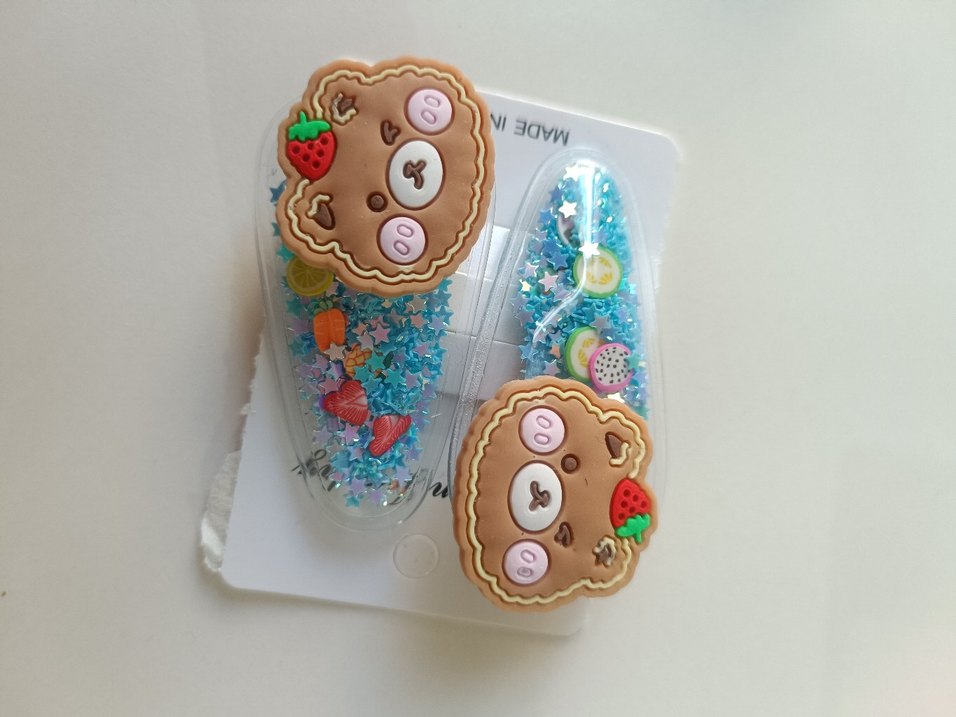 Renkli Boncuklu ve Nakışlı Çocuk Toka Seti - Görsel 5