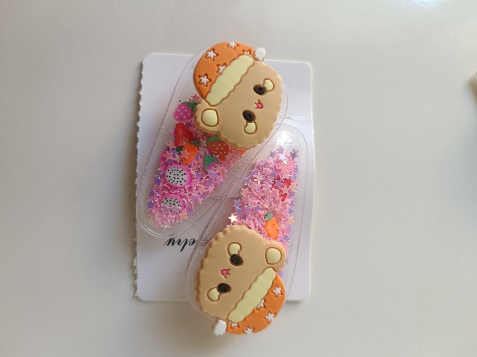 Renkli Boncuklu ve Nakışlı Çocuk Toka Seti - Görsel 4