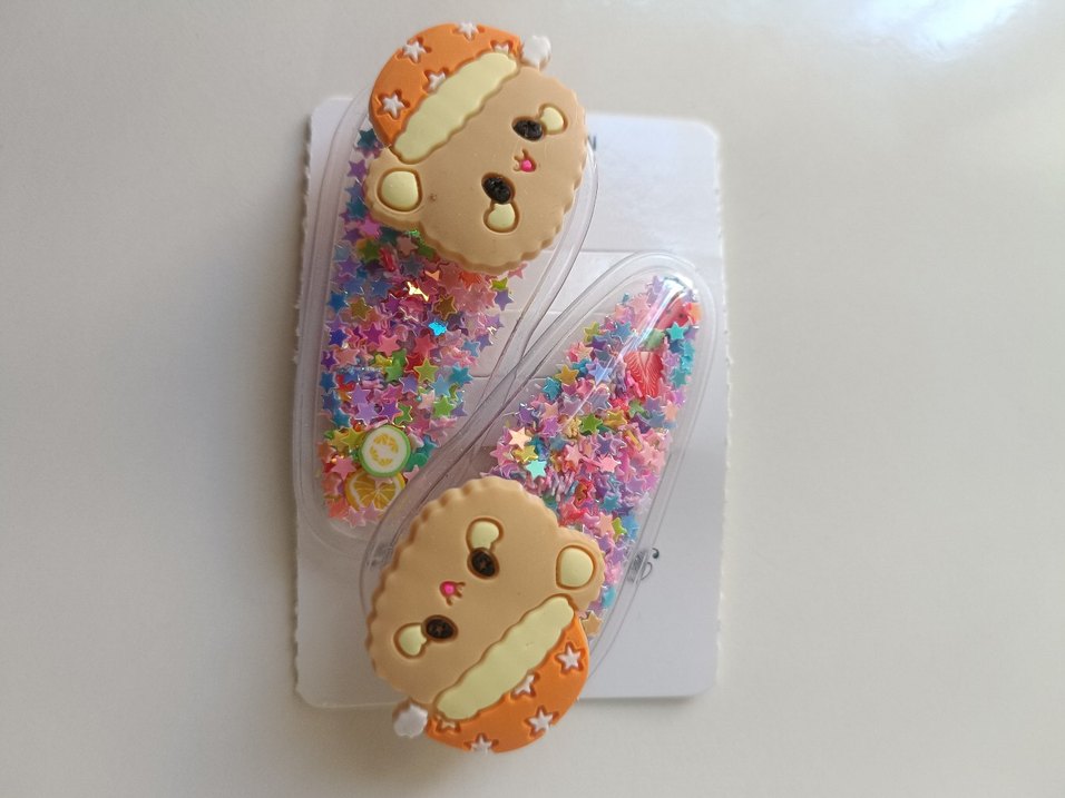 Renkli Boncuklu ve Nakışlı Çocuk Toka Seti - Görsel 2