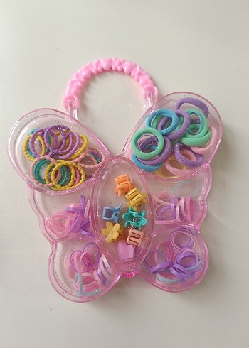 Renkli Lastikli Çocuk Saç Tokası Seti - Görsel 6