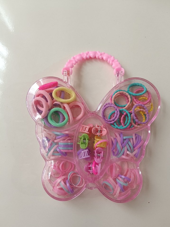 Renkli Lastikli Çocuk Saç Tokası Seti - Görsel 3