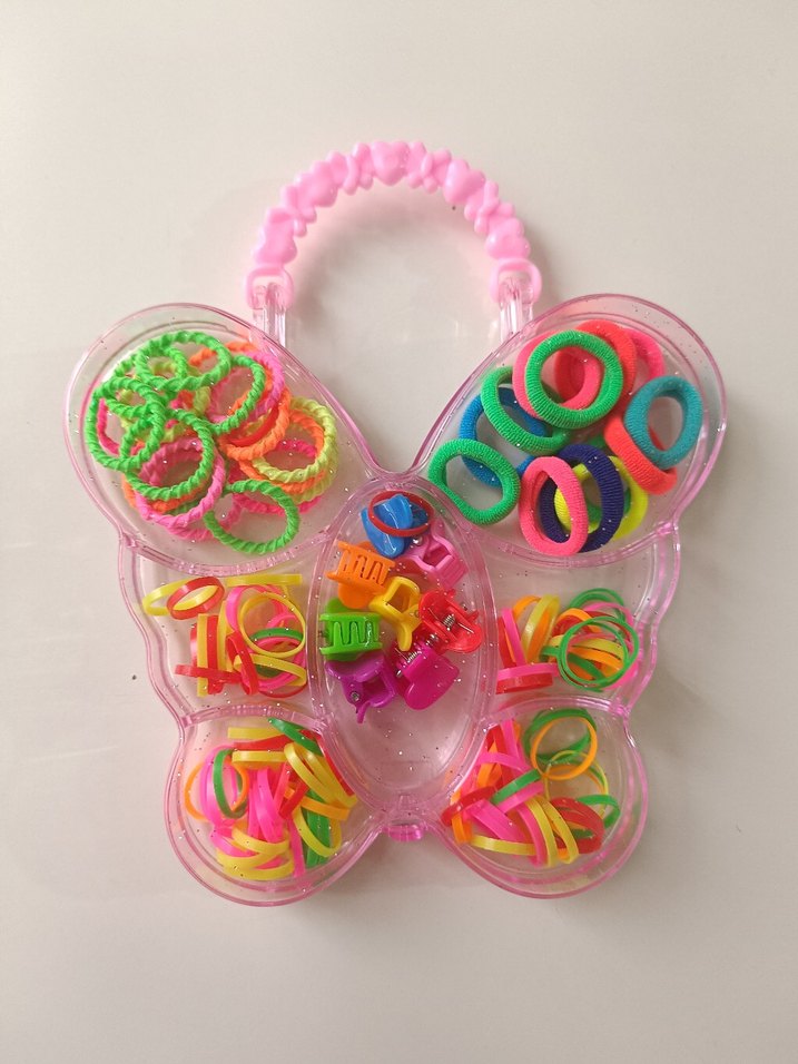 Renkli Lastikli Çocuk Saç Tokası Seti - Görsel 4