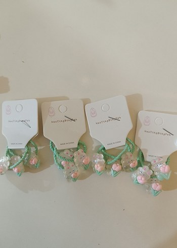 Renkli Boncuklu Bohem Çocuk Saç Tokaları - Görsel 3