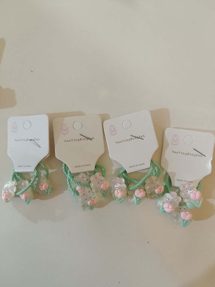 Renkli Boncuklu Bohem Çocuk Saç Tokaları - Görsel 3