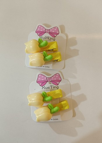 Çiçekli Renkli Çocuk Saç Tokaları - Görsel 2