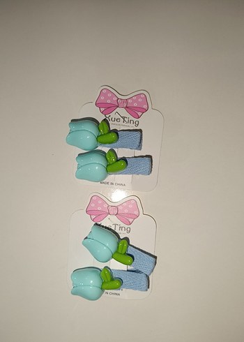 Çiçekli Renkli Çocuk Saç Tokaları - Görsel 3