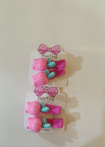 Çiçekli Renkli Çocuk Saç Tokaları - Görsel 5