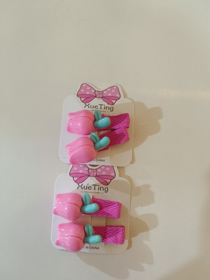 Çiçekli Renkli Çocuk Saç Tokaları - Görsel 5