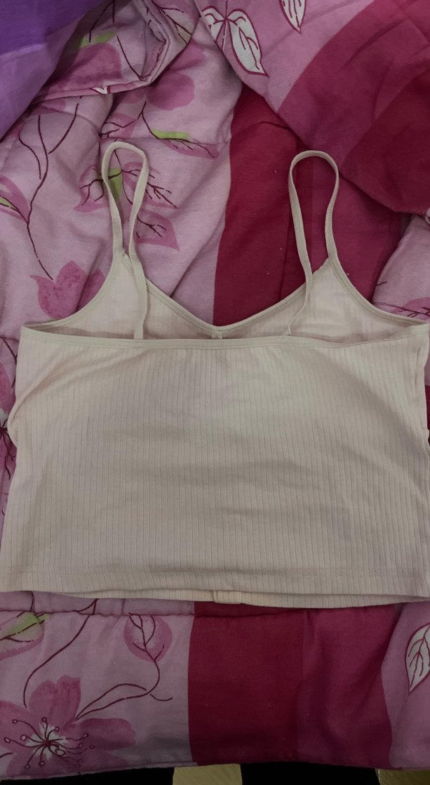 Düğmeli acık pembe İnce Askılı Atlet - Görsel 2