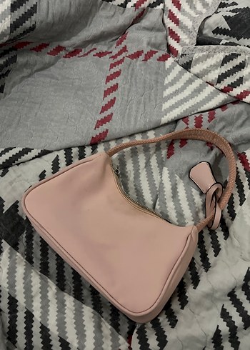 Pembe Kadın Fermuarlı Street Style Çanta - Görsel 2