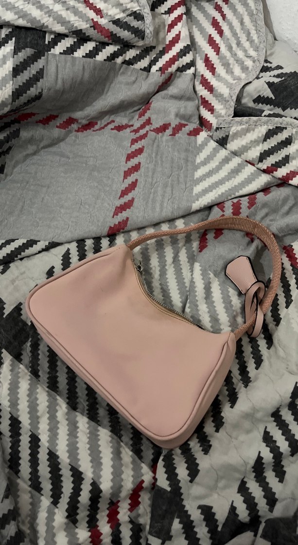 Pembe Kadın Fermuarlı Street Style Çanta - Görsel 2