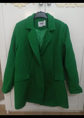 Yeşil Mini Kadın Blazer Ceket