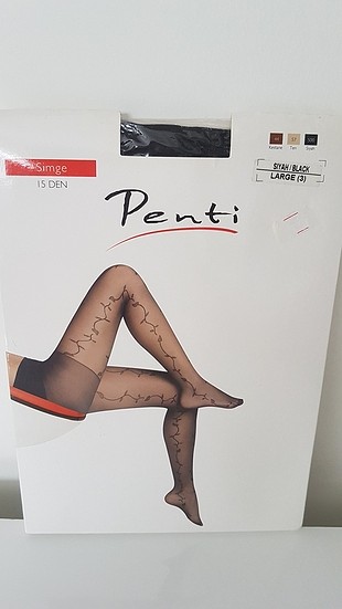 penti desenli corap