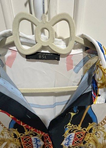 Zincir Detaylı Çok Renkli Kadın Gömlek - Görsel 2