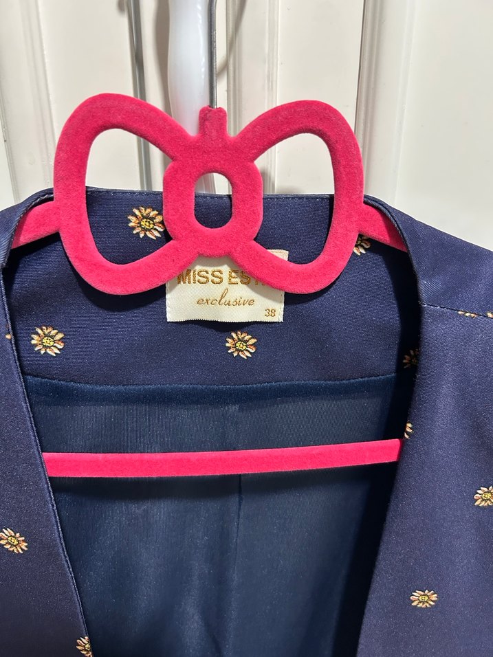 Çiçek Desenli Bohem Kadın Blazer Ceket - Görsel 2