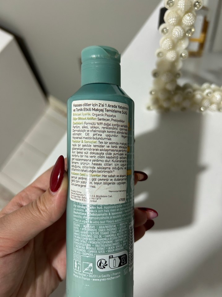 Yves Rocher Pure Kamomil Makyaj Temizleyici Sütü - Görsel 3