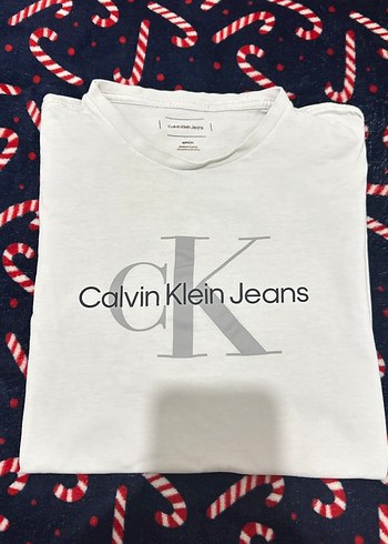 Beyaz Calvin Klein Erkek Tişörtü - Görsel 2