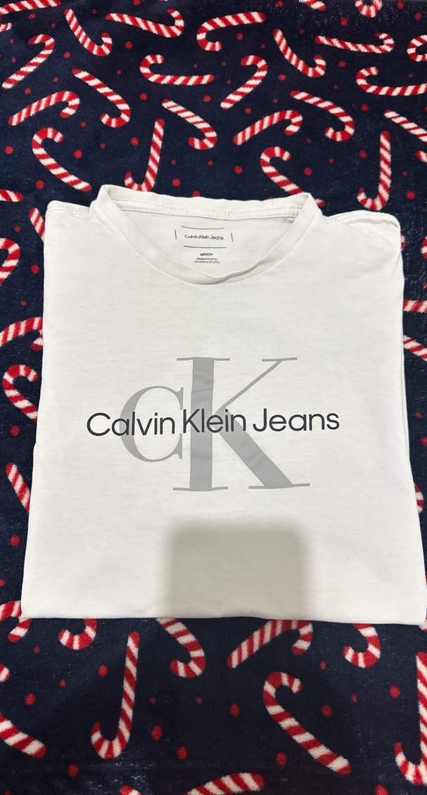 Beyaz Calvin Klein Erkek Tişörtü - Görsel 2