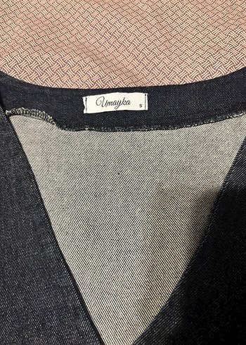 s Beden Çıtçıtlı Denim Kadın Yelek