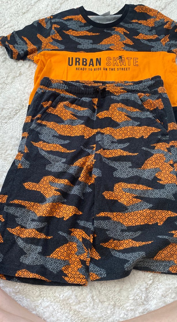 Turuncu Baskılı Erkek Çocuk Tişört - Görsel 2