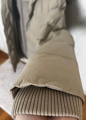 Diğer Bej Kürklü Kadın Kışlık Mont
