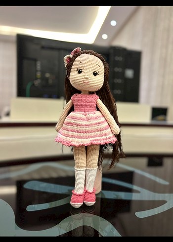 Pembe Örgü Bebek